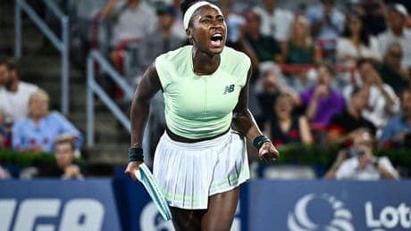 Coco Gauff overcomes 23 double faults for first win since French Open