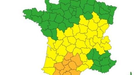 Météo France : vigilance orange pour neuf départements du Sud-Ouest face à un épisode pluvio-orageux