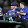 Mariners reliever Trent Thornton carted off field after injury coming off mound in 9th inning