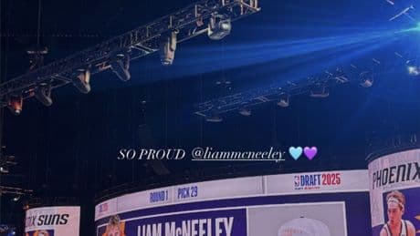 Liam McNeeley’s girlfriend shares two-word message after he lands with Hornets at 2025 NBA Draft
