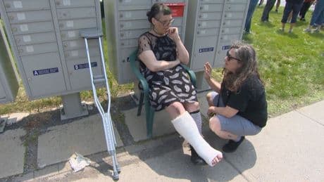 Unhoused Montreal woman injured in collision speaks out following support