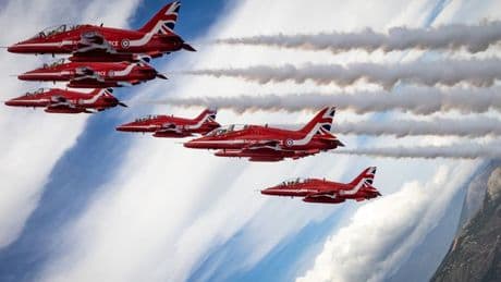 See if Red Arrows will fly past your house in 2025 on interactive schedule map