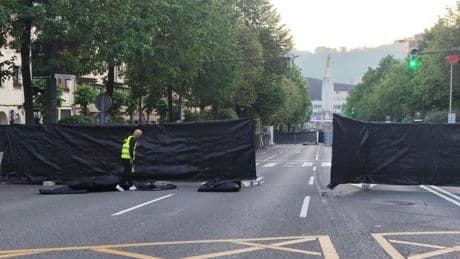 Bilbao amanece con el entorno de San Mamés cerrado al tráfico