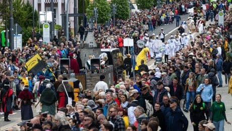 Feste: Großer Festumzug zum Abschluss des Thüringentags in Gotha