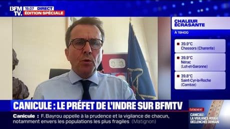 Canicule dans l’Indre: le préfet Thibault Lanxade recommande "aux parents d’éviter d’emmener leurs enfants à l’école"
