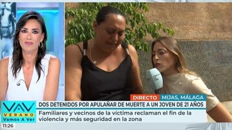 Patricia Pardo corta la conexión con la madre de un joven asesinado en Málaga: "No es natural preguntarle nada"