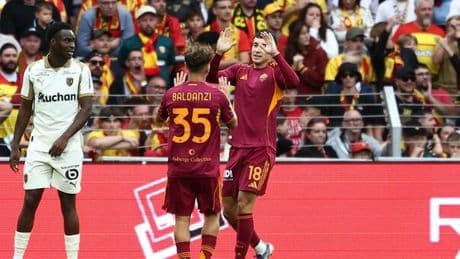La Roma cresce intorno a Soulé, un gol (l?altro è di Mancini) e giocate di qualità: 2-0 al Lens