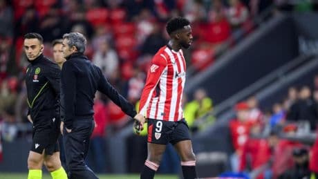 Iñaki Williams es duda para el partido más importante de la temporada