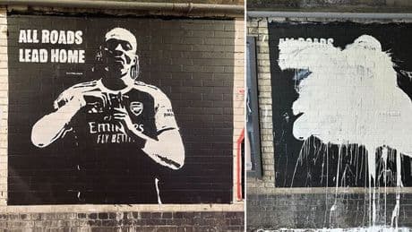 Eberechi Eze mural ruined after star snubs Tottenham transfer for Arsenal