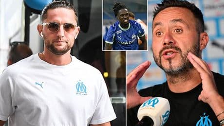 Roberto De Zerbi says Marseille dressing room brawl which saw Adrien Rabiot and team-mate transfer-listed was like a 'bar fight', forcing bodyguards to step in