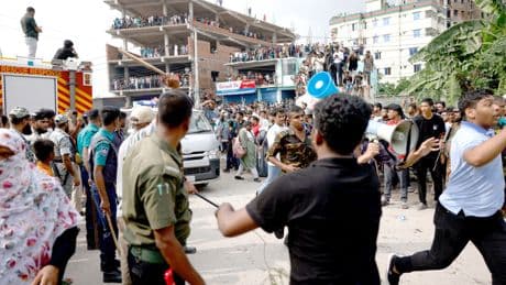 Plane crashes into college campus in Bangladesh - at least 18 people dead