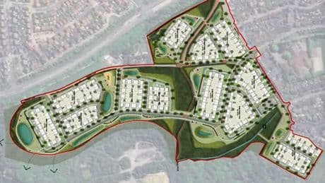 Neubau-Projekt erregt England - Hier stehen die Häuser in Reih und Glied