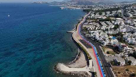 Bodrum'da Turgutreis'te 3 kilometrelik spor hattı kullanıma açıldı