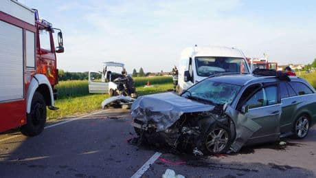 Landkreis Sigmaringen: Eine Tote und Verletzte bei Frontalzusammenstoß auf B313