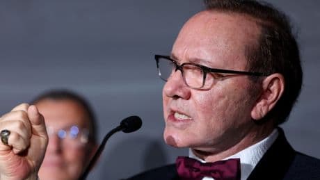 ‘I’m still standing’: Kevin Spacey quotes ‘friend’ Elton John in passionate return speech at Cannes