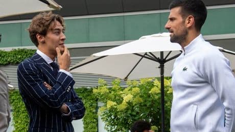 George Russell comes clean on retirement plan and private conversation with Novak Djokovic