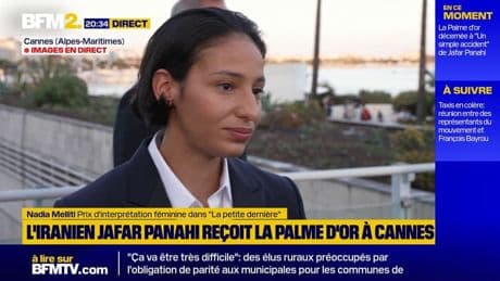 Cannes: la réaction de Nadia Melliti après avoir remporté le prix d'interprétation féminine