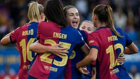Barcelona put four past stunned Chelsea in Women’s Champions League semi-final opening leg