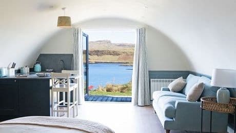The pretty UK island with African-inspired holiday lodges – and you can spot otters and seals from your bed