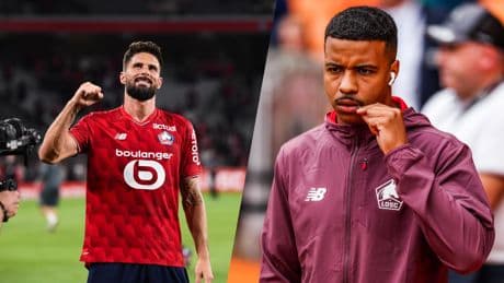 Ligue 1 : avec Olivier Giroud et Hamza Igamane, l'attaque lilloise voit enfin double