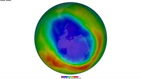 Le trou dans la couche d’ozone continue de se résorber à un rythme encourageant