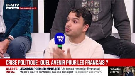 FORUM BFMTV - Mouvement du 10 septembre: "La structure dans laquelle on évolue en tant que citoyen est malade", explique Ilies Djaouti, étudiant