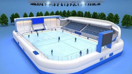 Erika-Hess-Stadion: Mobile Eissporthalle für lange Wartezeit