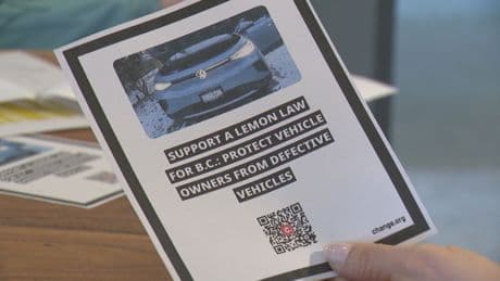 B.C. woman launches petition for ‘lemon law’ after vehicle buyback