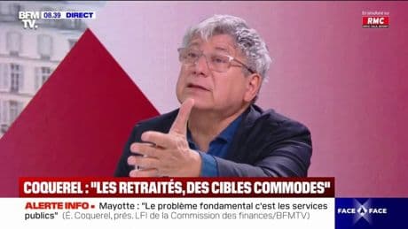 Budget 2026: "C'est toujours les retraités qu'on vise, je suis contre ça", affirme Éric Coquerel (LFI)