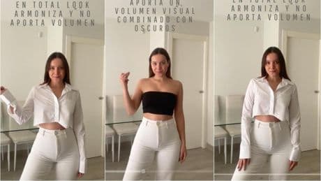 Andrea Dutrús, asesora de moda: “No cometas el error de combinar un pantalón blanco con un top negro porque lo que conseguirás es aportar volumen a tu figura”