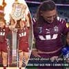 Footy star's son melts hearts as he gives State of Origin its cutest moment on live TV