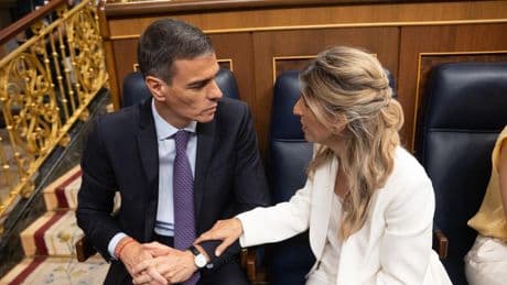 Sánchez y Díaz acuerdan impulsar por ley el embargo a la industria militar israelí