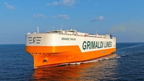 Grimaldi, nuova nave dalla Cina. Trasporterà auto elettriche in Nord Europa