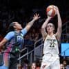 Caitlin Clark says she took video of her reaction to the Pacers' comeback win over the Knicks