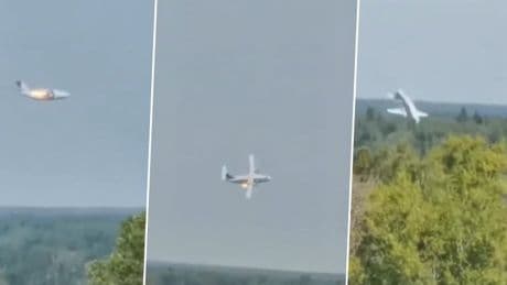 Rusya'da düşen yolcu uçağının yeni görüntüleri ortaya çıktı! Dikkat çeken detay...