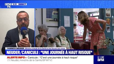Yannick Neuder, ministre chargé de la Santé: "Il faut que nous soyons tous solidaires face à cette canicule"