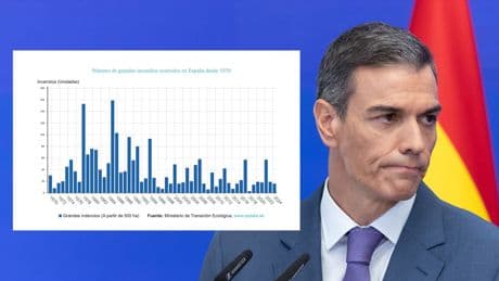 El informe que demuestra que Sánchez miente al culpar al cambio climático de los incendios
