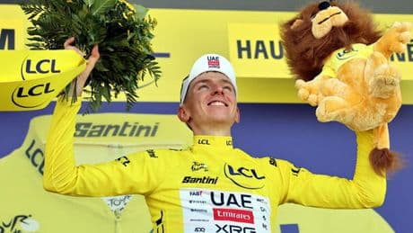Tour de France: Pogacar, show con dedica a Samuele Privitera: «È per lui e per la sua famiglia»