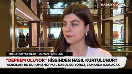 Deprem geçti sarsıntı hissi kaldı