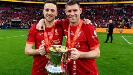 El emotivo gesto de James Milner para homenajear a Diogo Jota: cambia su dorsal por el legendario '20' del Liverpool