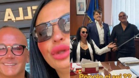 Rita De Crescenzo nella sede del Consiglio regionale della Campania: «Popolo, ci sei?». Bufera sul politico che l'ha invitata: «Prendiamo le distanze»