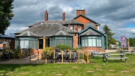 Charming British pub has adorable miniature railway in back garden with £1 rides