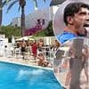 Oldham FINALLY break silence on their yob striker who knocked woman out with a chair in shocking Ibiza poolside brawl