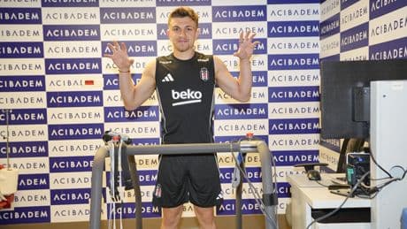 Beşiktaş'ın yeni transferi Rıdvan Yılmaz, sağlık kontrolünden geçti