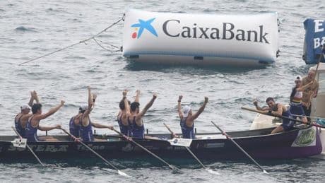 En directo, la bandera de Getaria