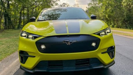 I drove Ford's Mustang Mach-E Rally. It looks like a life-sized Hot Wheels toy but is actually a fantastically fast electric SUV.
