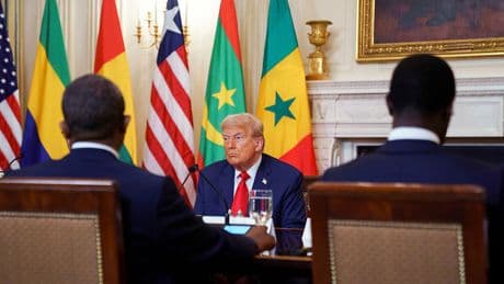 Trump asks how Liberian leader learned English, Liberia’s official language