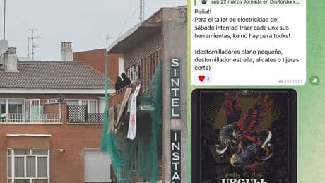 Grupos de extrema izquierda montan otra academia okupa en Carabanchel: &quot;Todos los fines de semana reúnen a 300 personas&quot;