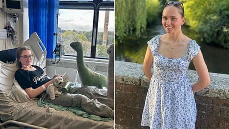 Young woman, 20, reveals symptoms of deadly brain bug which left her hospitalised and fighting for her life