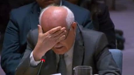 El representante palestino en la ONU rompe a llorar durante su discurso ante el Consejo de Seguridad